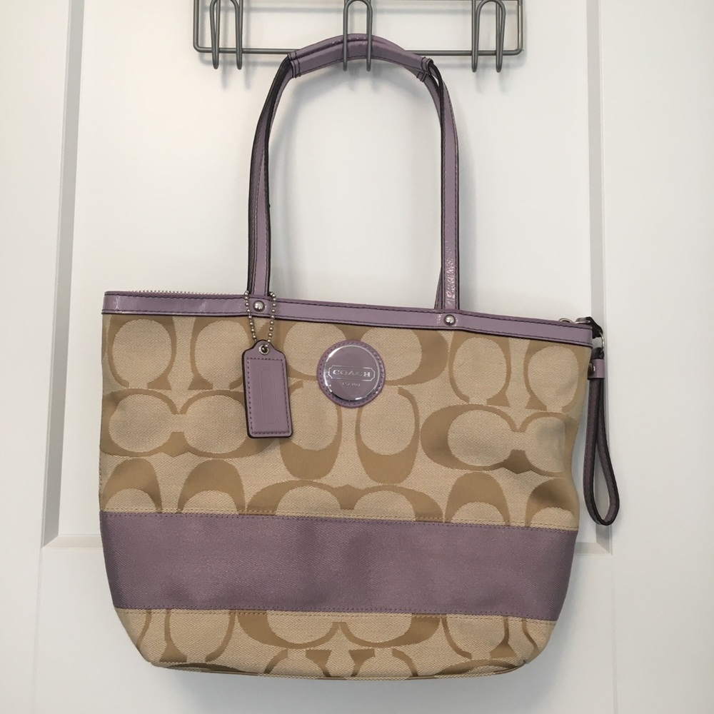 Lavender Coach purse